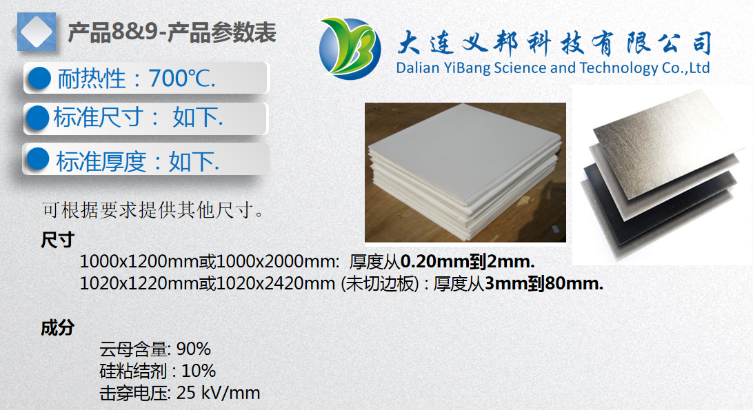 無(wú)毒耐火電纜系列云母帶及其他云母管件